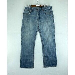 Five Elementz Mens Jeans Blue Tag Size 38x32 Straight Leg Denim